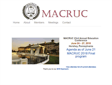 Tablet Screenshot of macruc.org